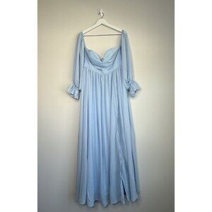 NWOT Formal Pale Blue Maxi Dress